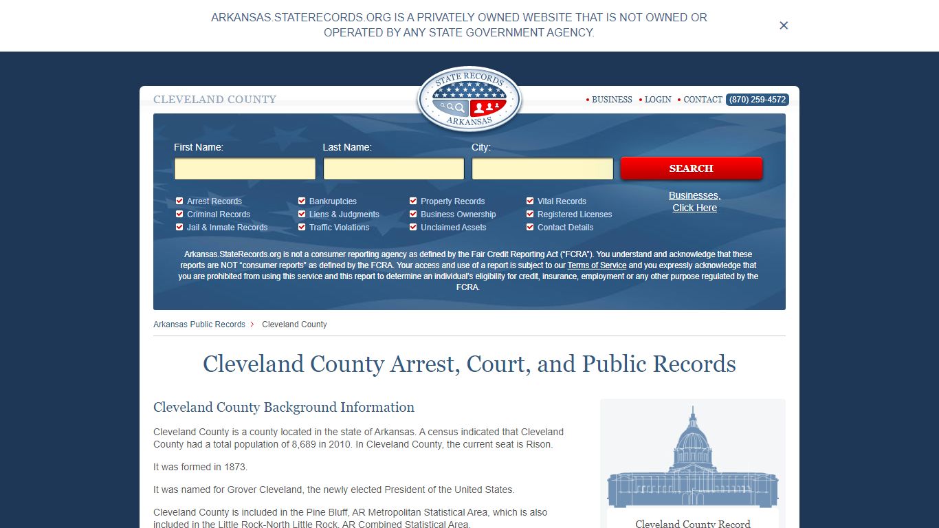 Cleveland County Arrest, Court, and Public Records